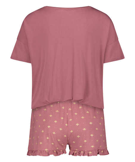 Short Pyjama Set, Pink