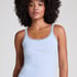 Pointelle Singlet, Blue