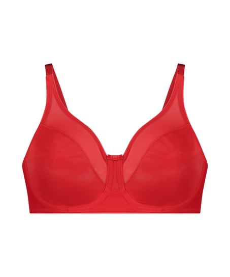 Nina Non-Padded Underwired Minimizer Bra, Red