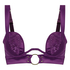 Elsa Padded Underwired Longline Bra, Purple