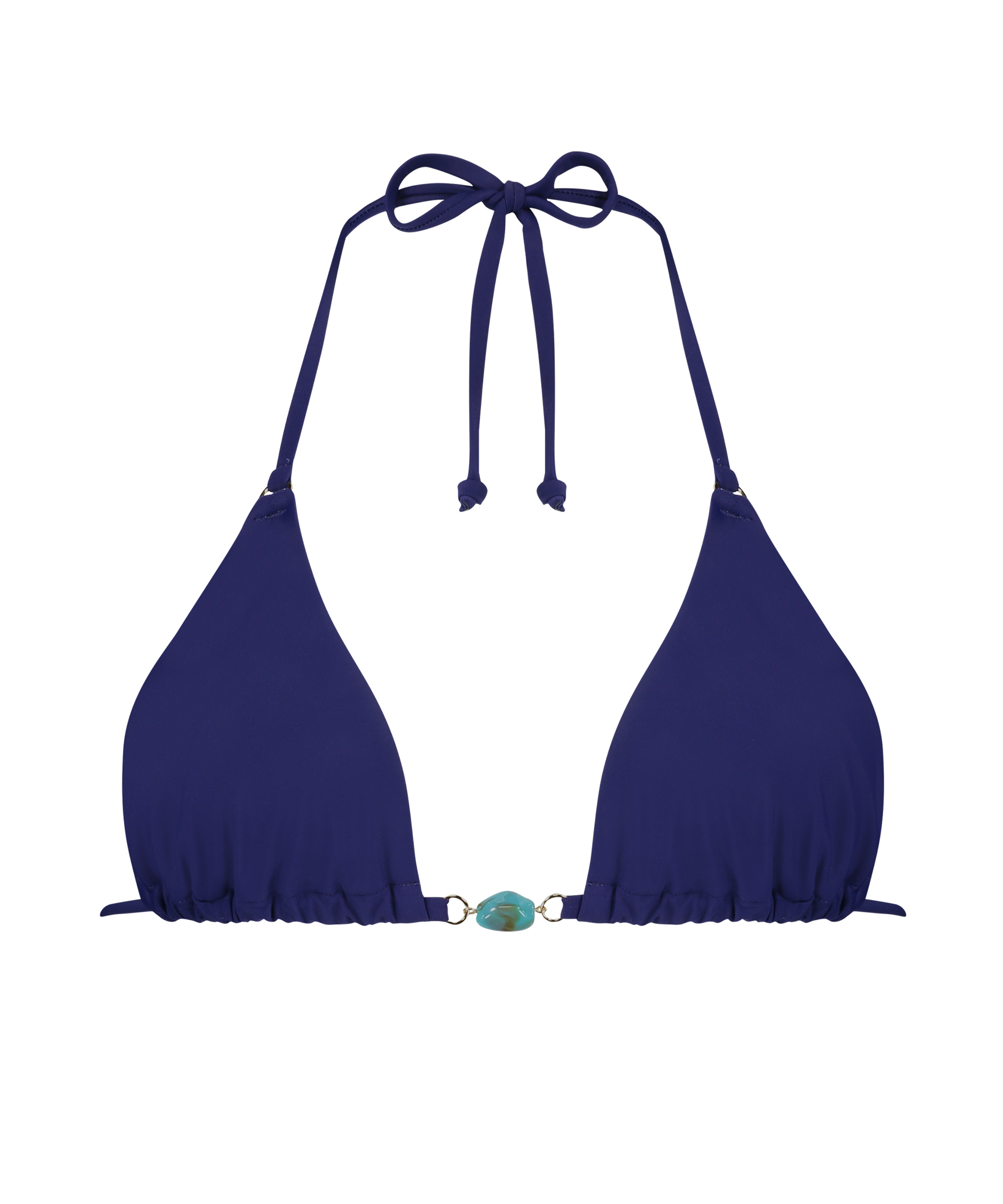 Doha triangle bikini top, Blue, main