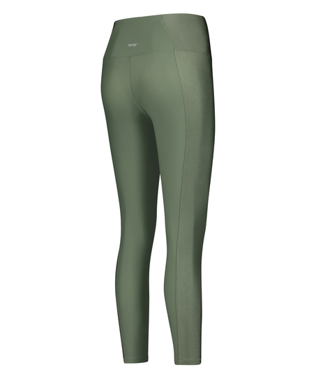 HKMX High waisted sports leggings Shine On, Green