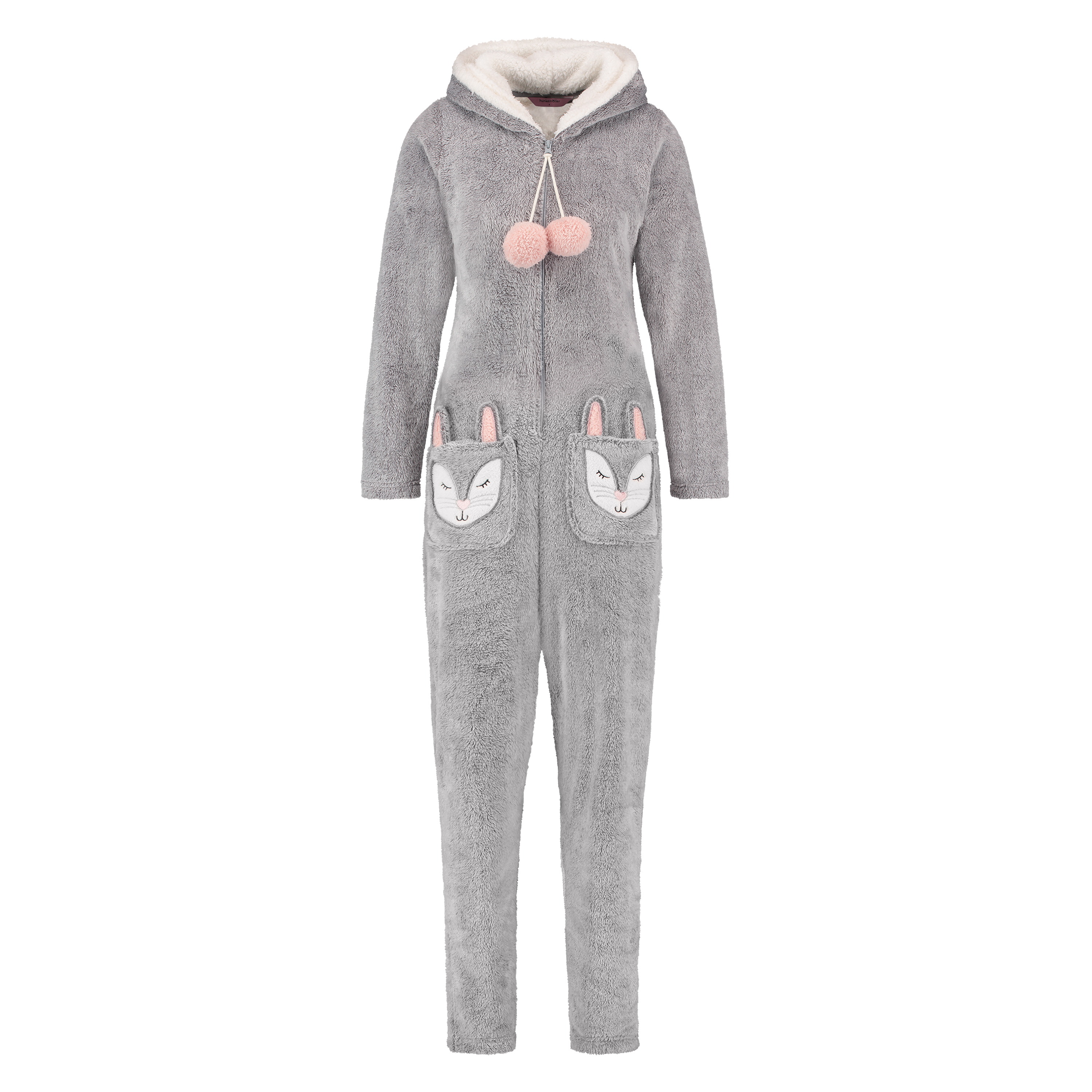 Novelty Fleece Onesie, Gray, main