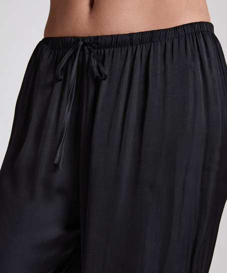 Beach Satin Pant, Black