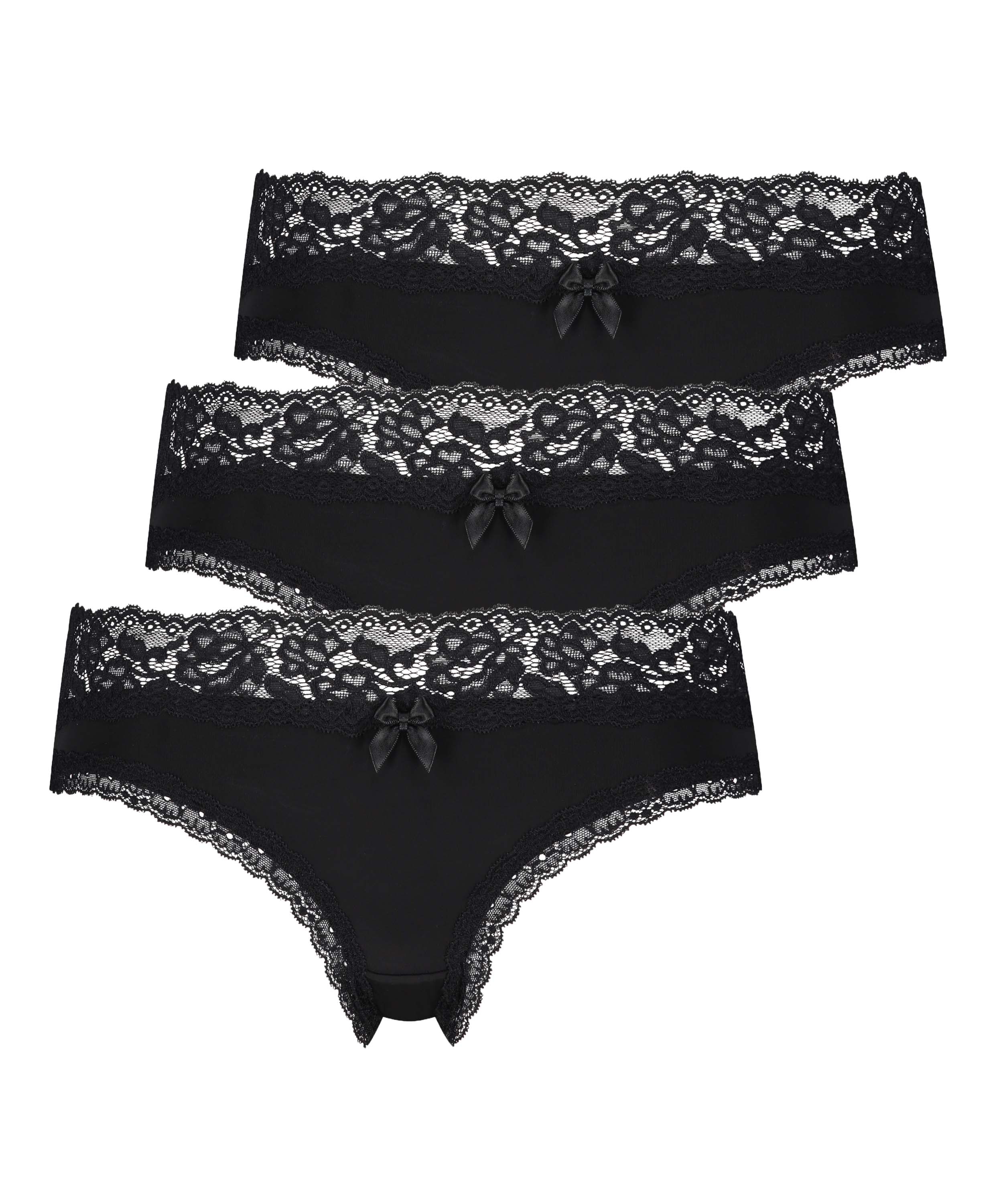 3-pack Dakota brasilian short, Black, main