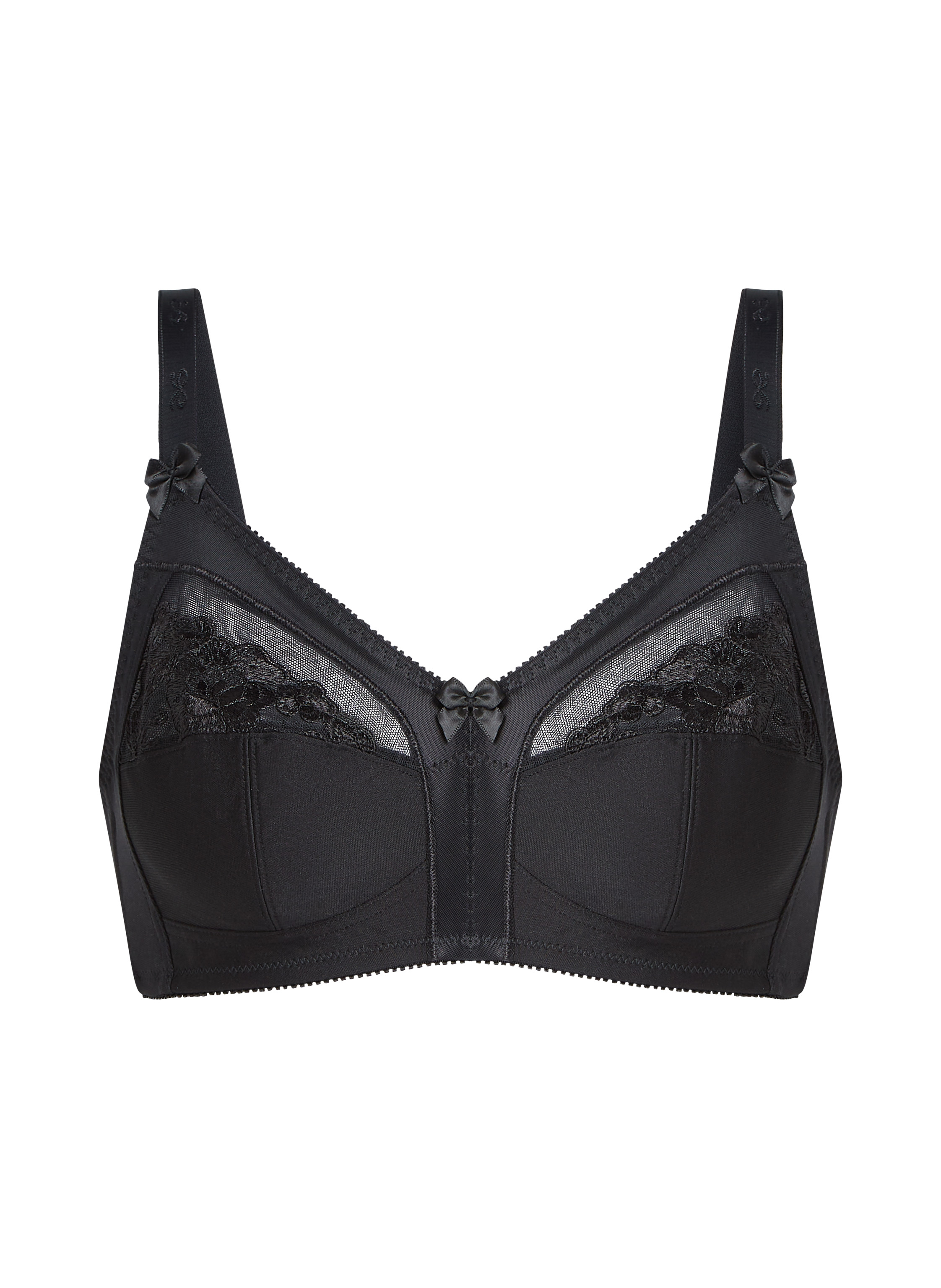 Sara Non-padded Non-underwired Bra, Black, main