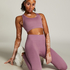 HKMX High waisted seamless sport legging, Purple