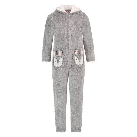 Fleece Onesie Teens, Gray