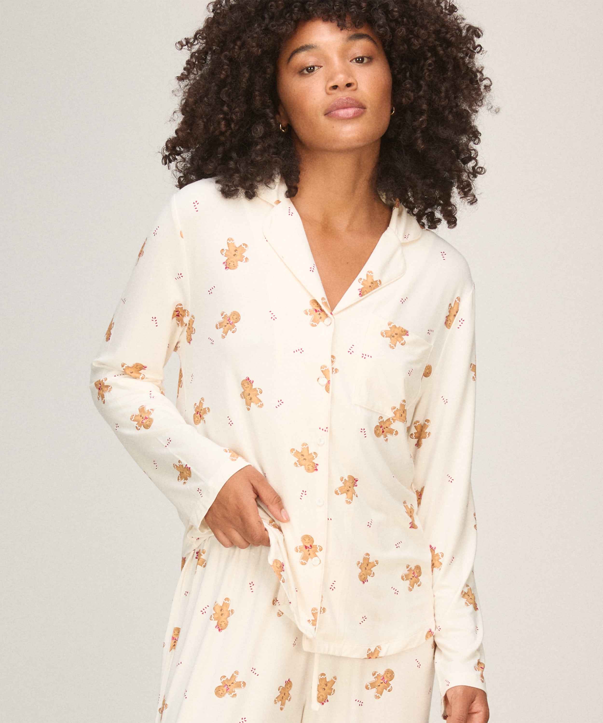 Pyjama Jacket Essentials, White, main