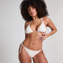 Caicos Triangle Bikini Top, Beige