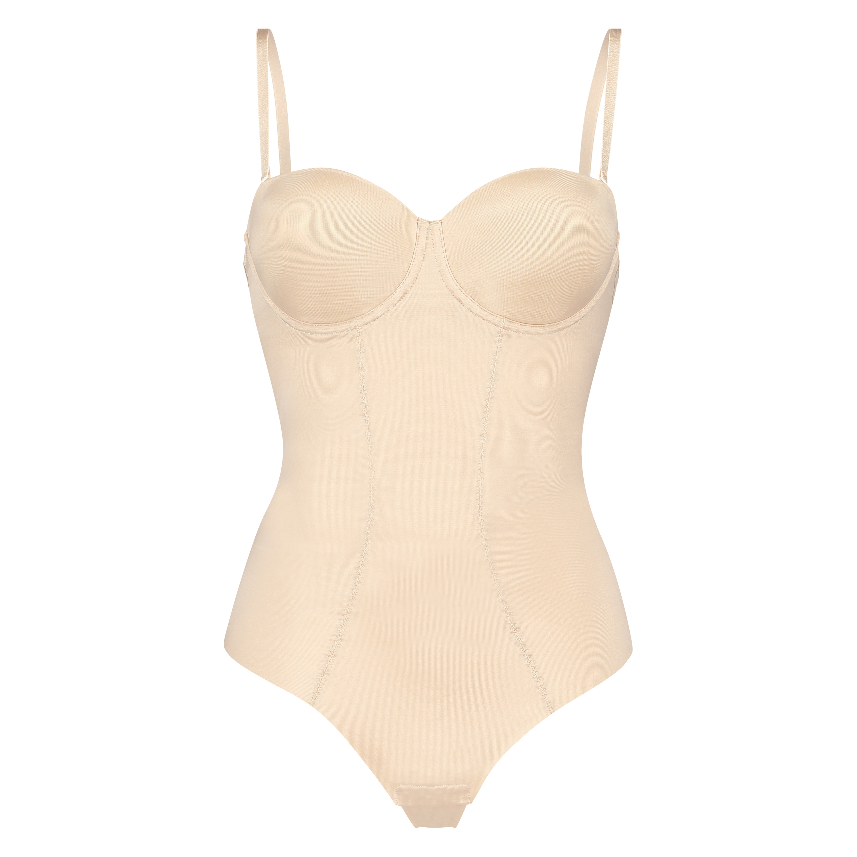 Sculpting body with padded cups, Beige, main