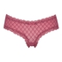 V-shaped Brazilian knickers mesh, Red