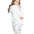 Jacket Ressy cardigown fleece, White
