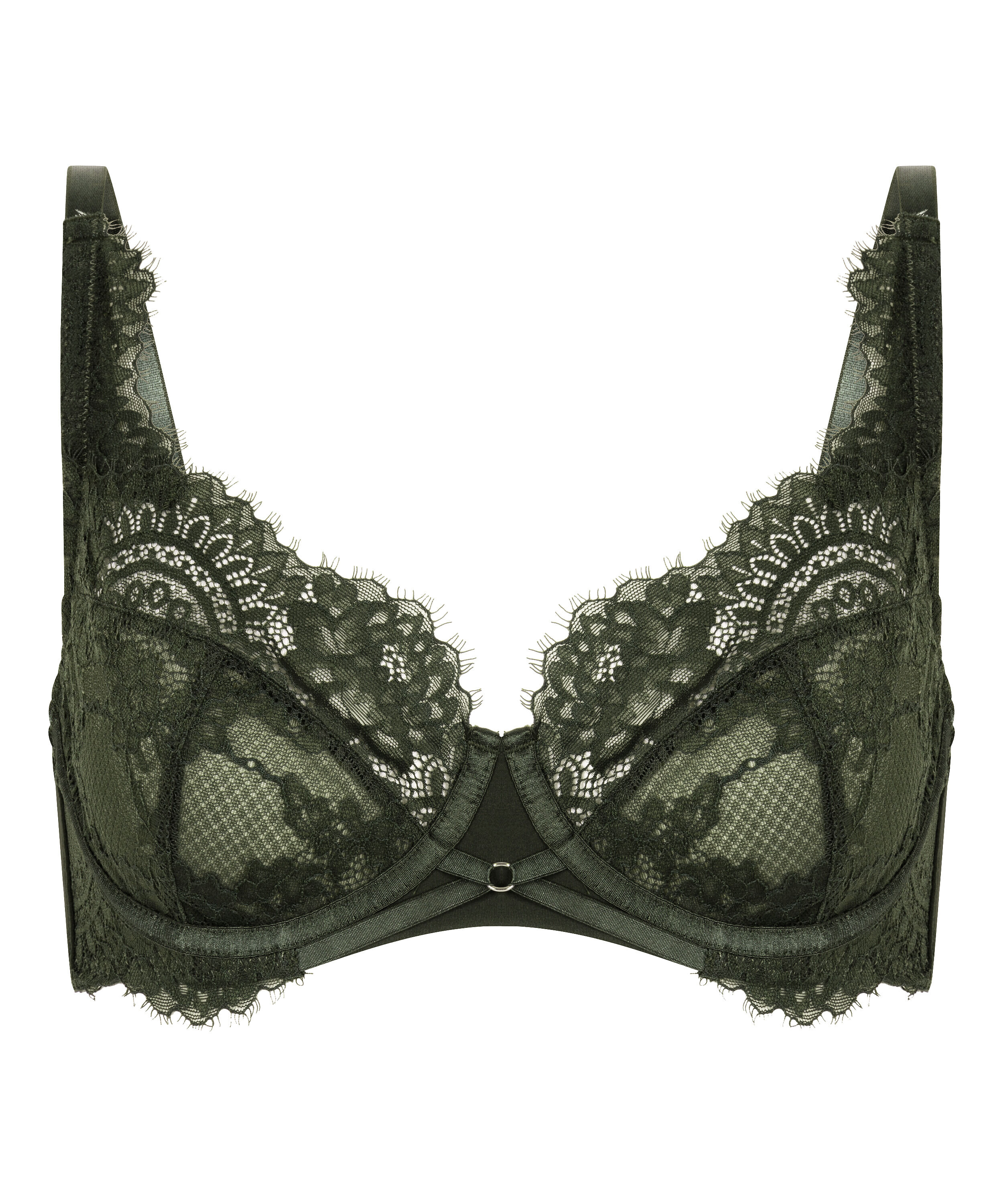 Amara Non-Padded Underwired Bra, Green