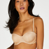Angie Padded Strapless Underwired Bra, Beige