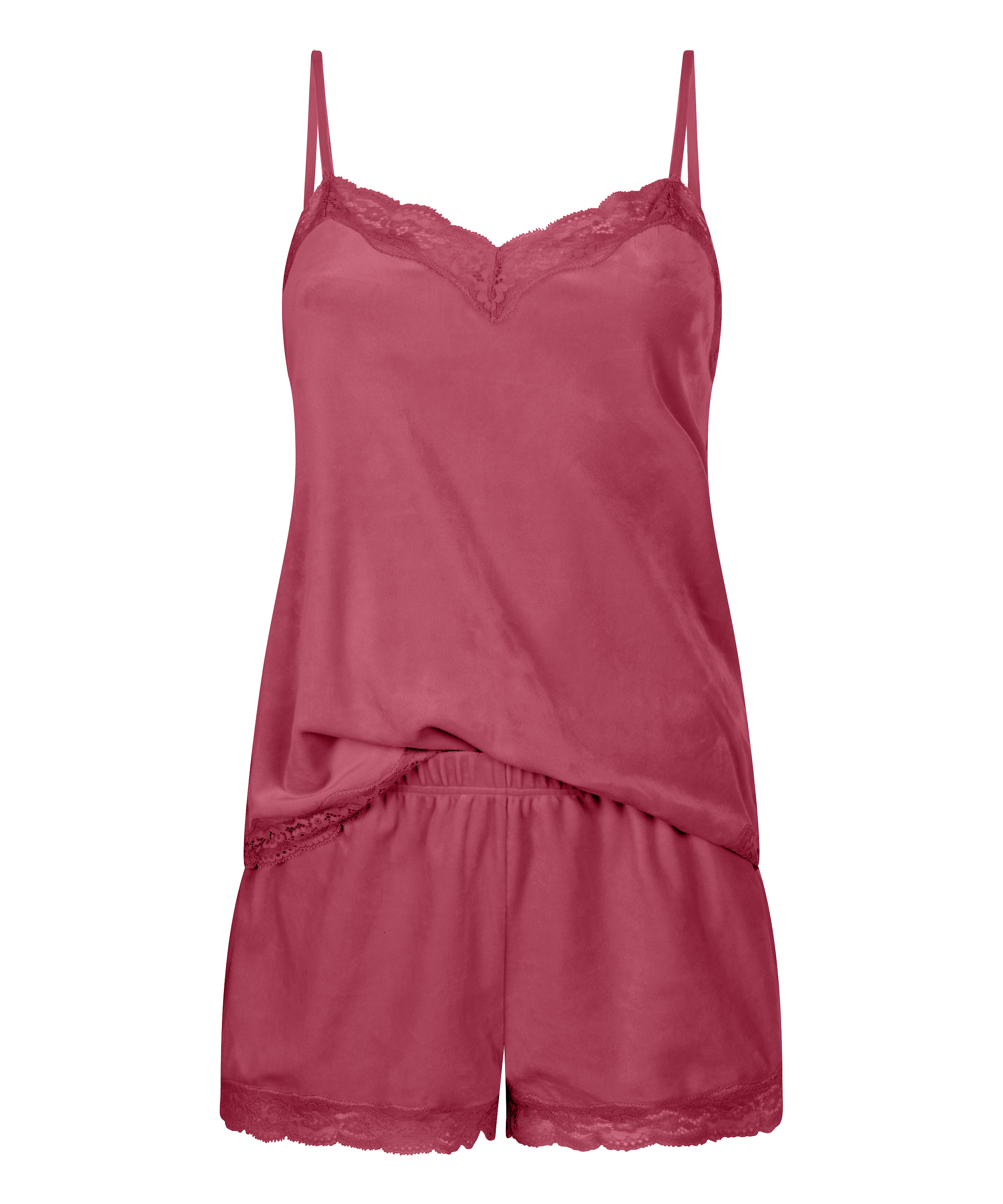 Short Velours Lace, Pink, main