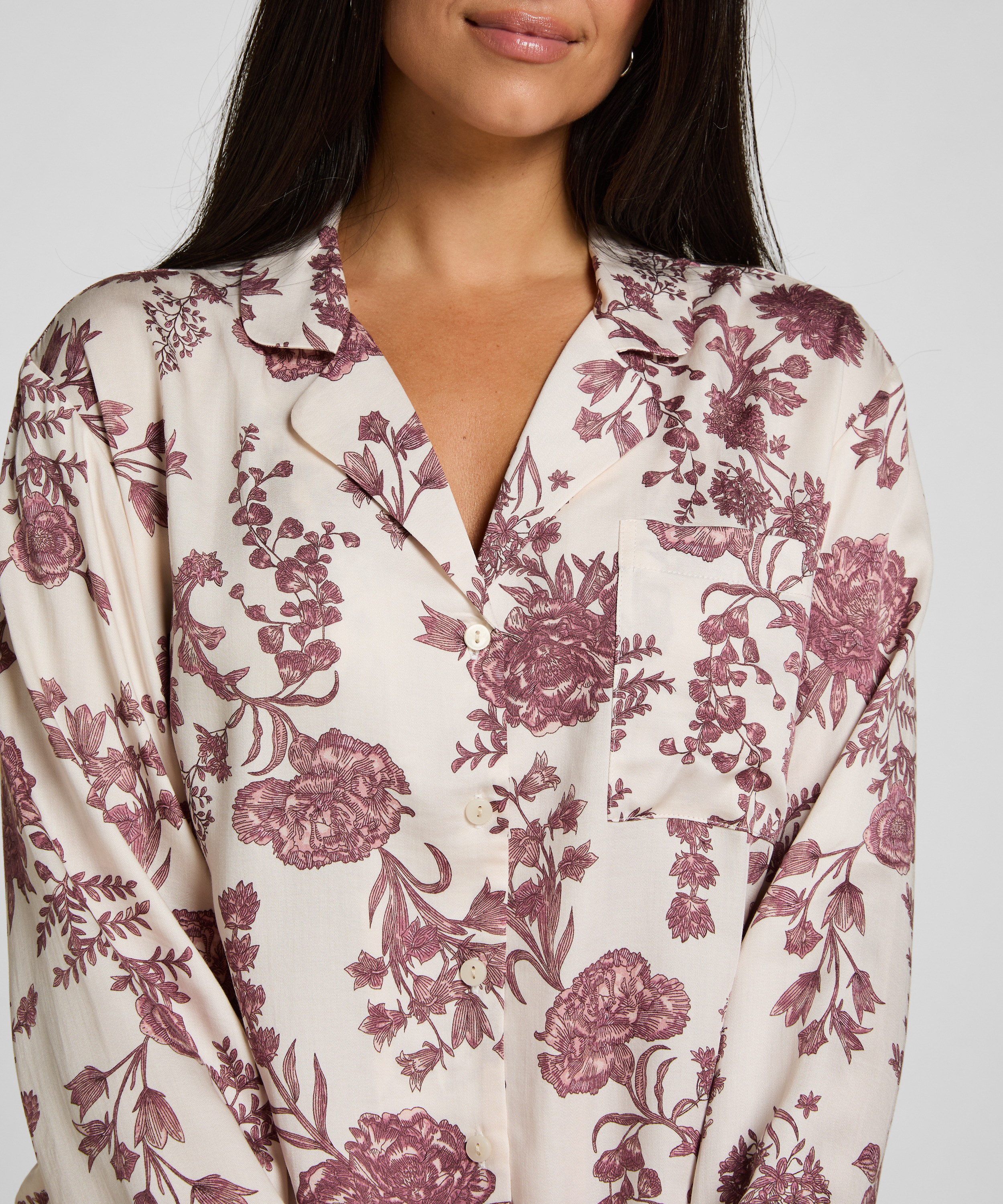 Jacket Woven Print, Beige, main