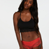 Lacey Microfibre Brazilian, Red