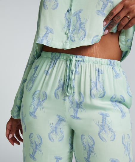 Satin Trousers, Green