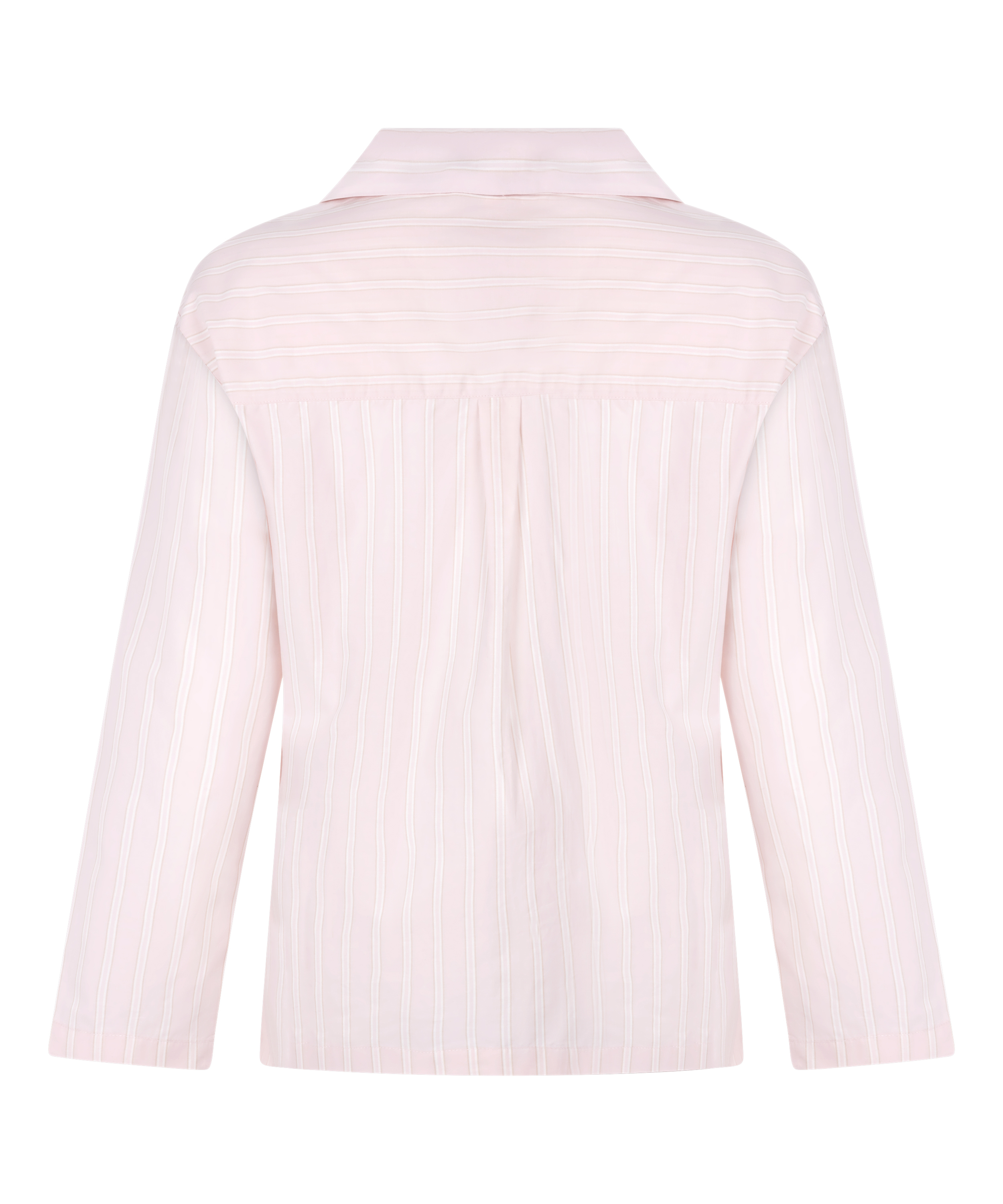 Poplin Cotton Pyjama Top, Pink, main
