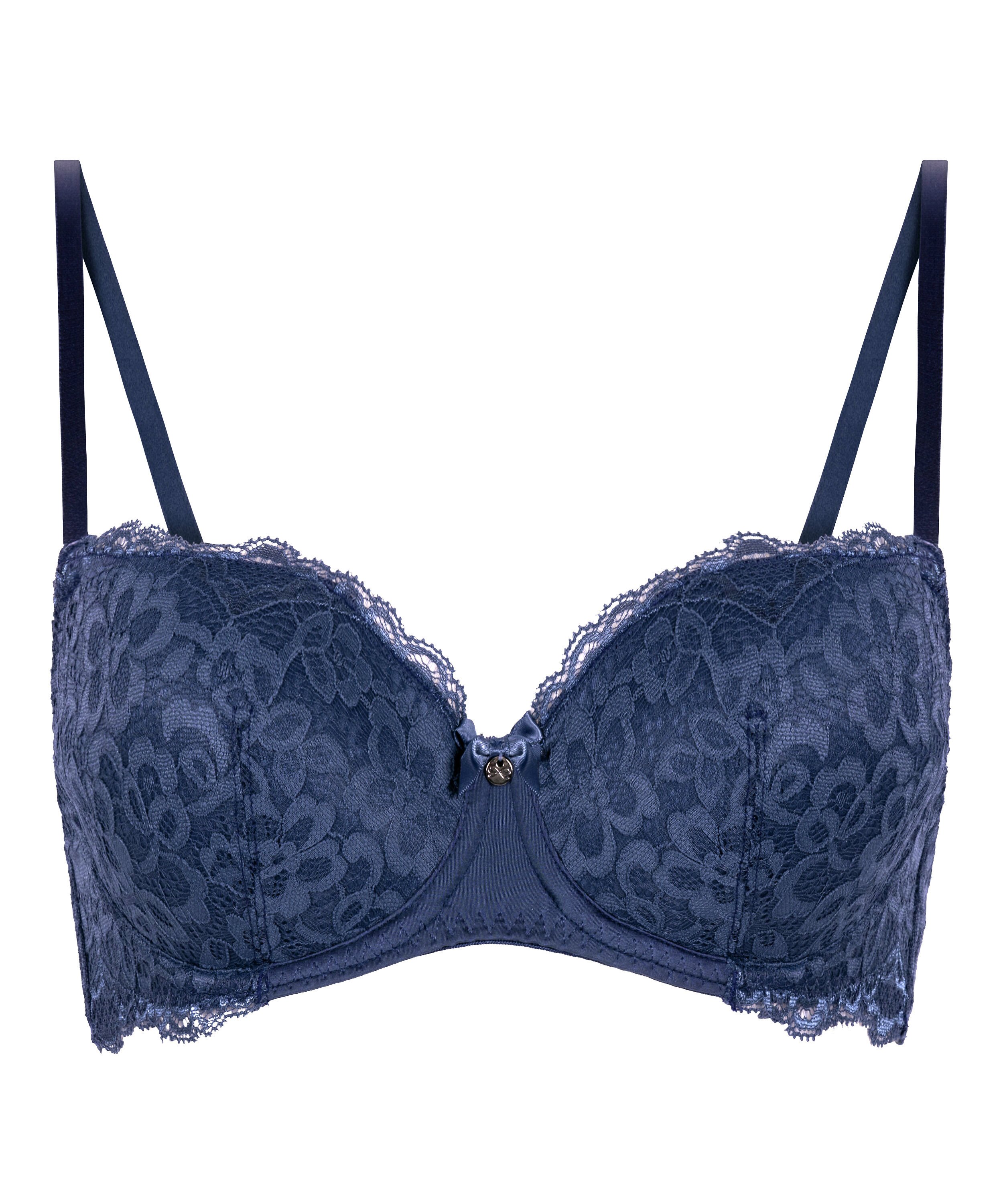 Marine Padded Underwired Bra, Blue