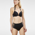 Boho Chick Padded Push-Up Bikini Top, Black