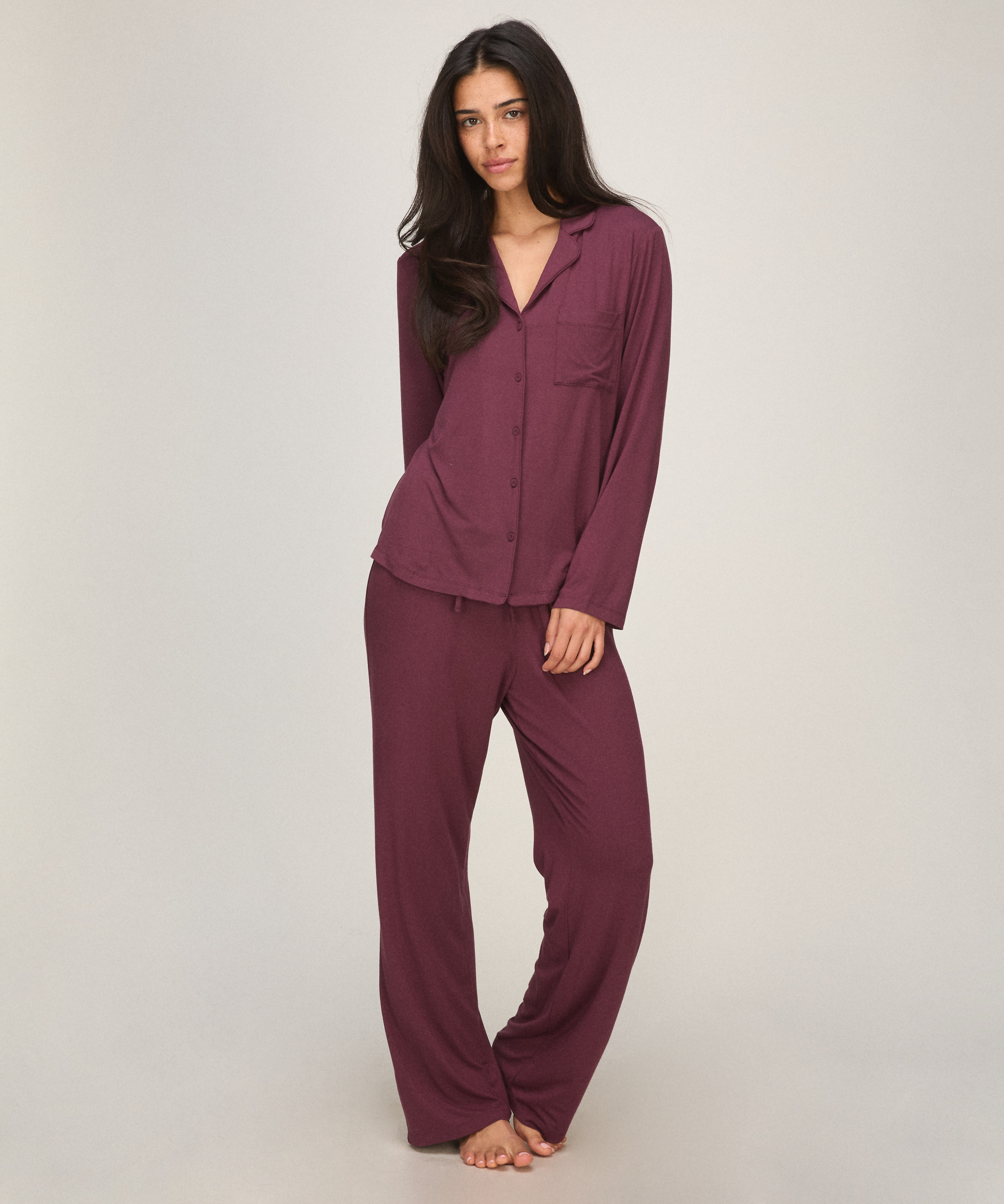 Essential Jersey Long-Sleeved Jacket, Purple, main