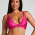 Luna Triangle Bikini Top, Pink