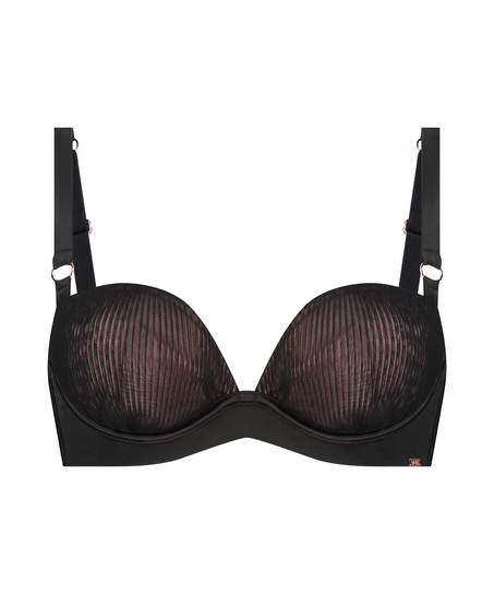Antonia Padded Underwired Bra, Black