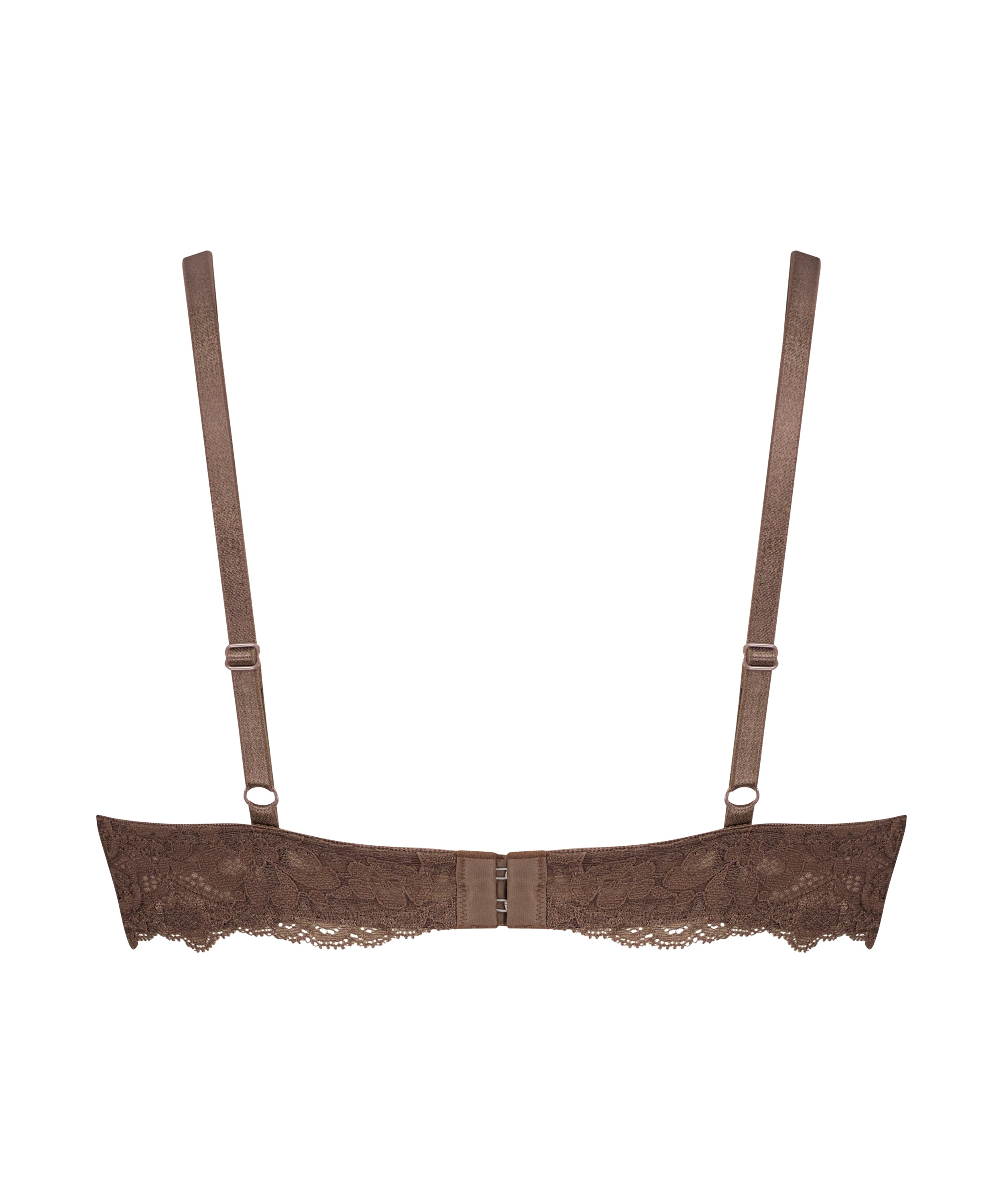Marine Padded Underwired Bra, Brown, main
