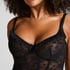 Darcy Non-Padded Underwired Longline Bra, Black