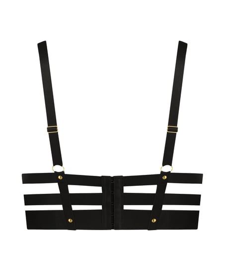 Occult non-padded longline underwired bra, Black