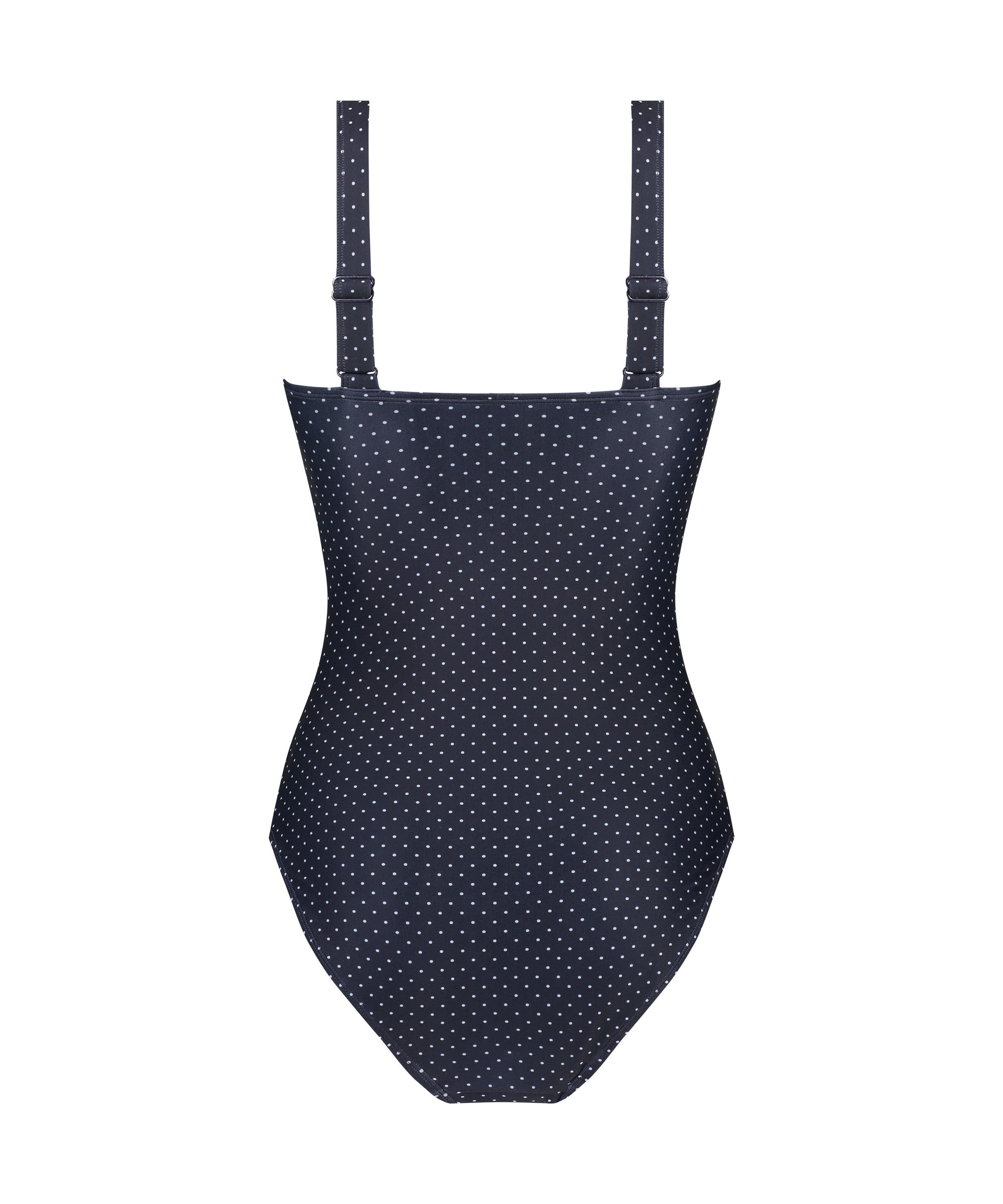 Shaping Scallop Swimsuit, Blue, main