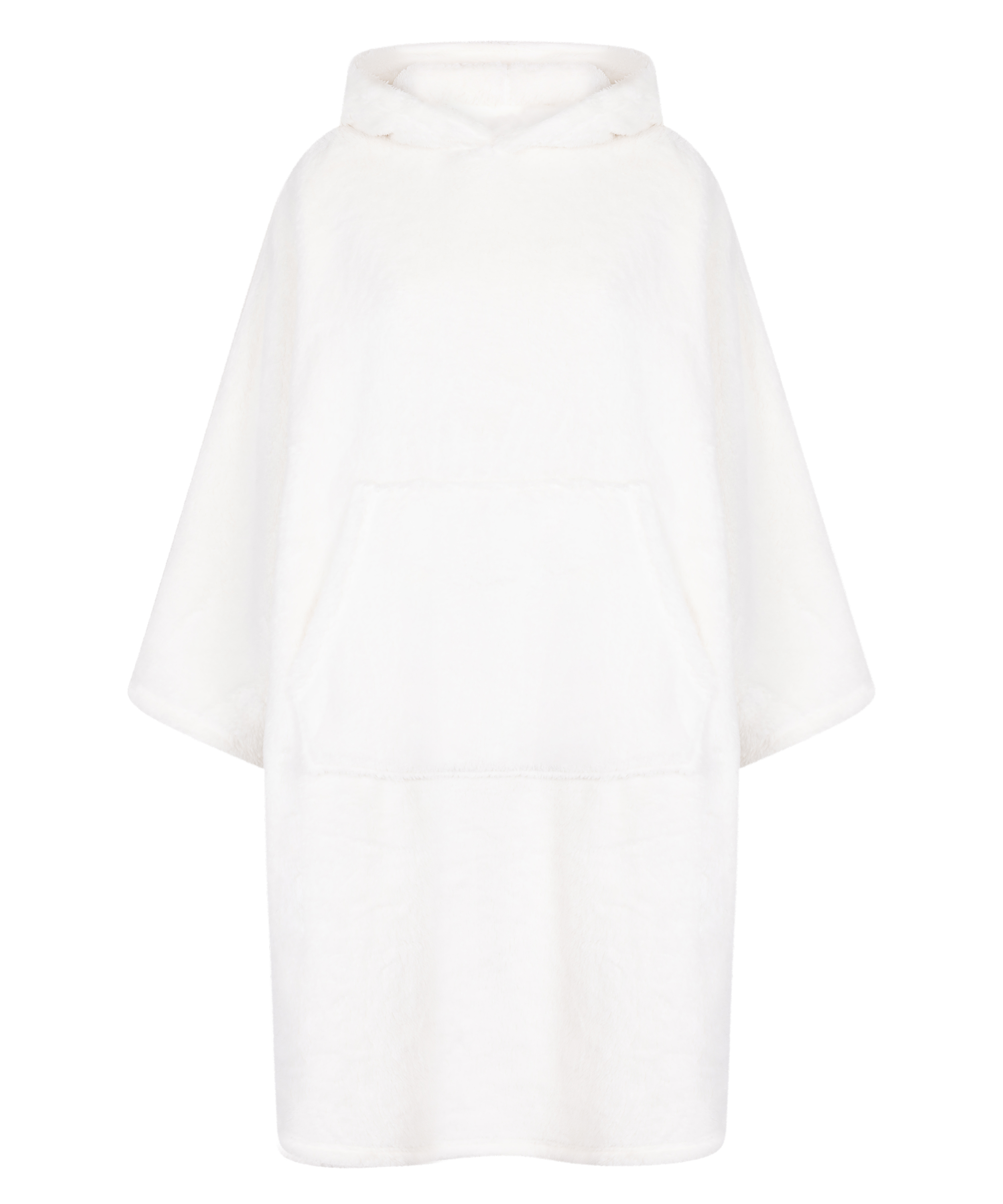 Snuggle Fleece Lounge Dress, White, main