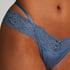 Elliena Extra Low V Thong, Blue