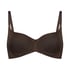 Smooth Padded Underwired Bra, Brown