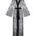 Long Allover Lace Kimono, Black