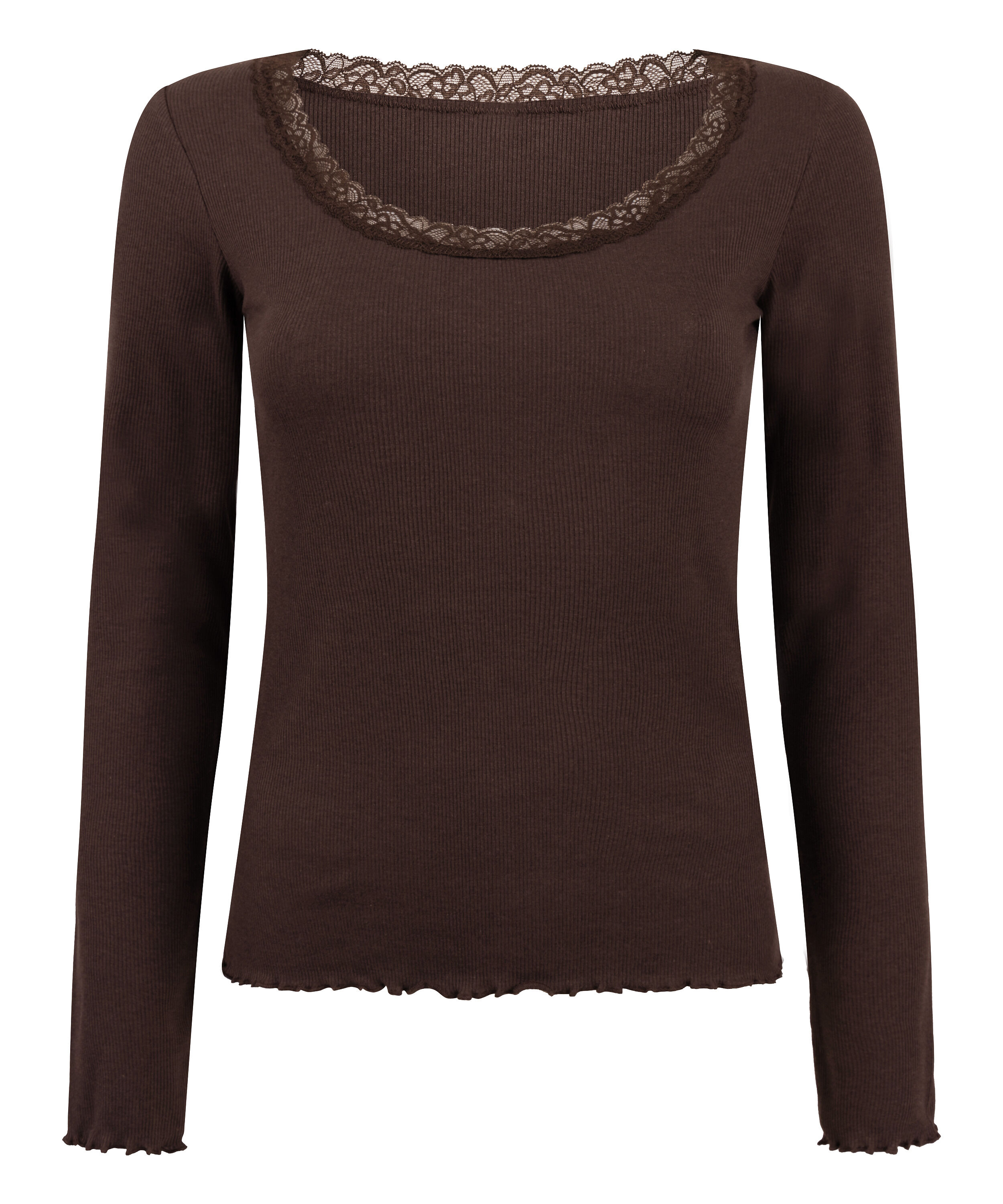 Top Jersey Lace, Brown