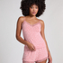 Lace Jersey  Pyjama Set, Pink