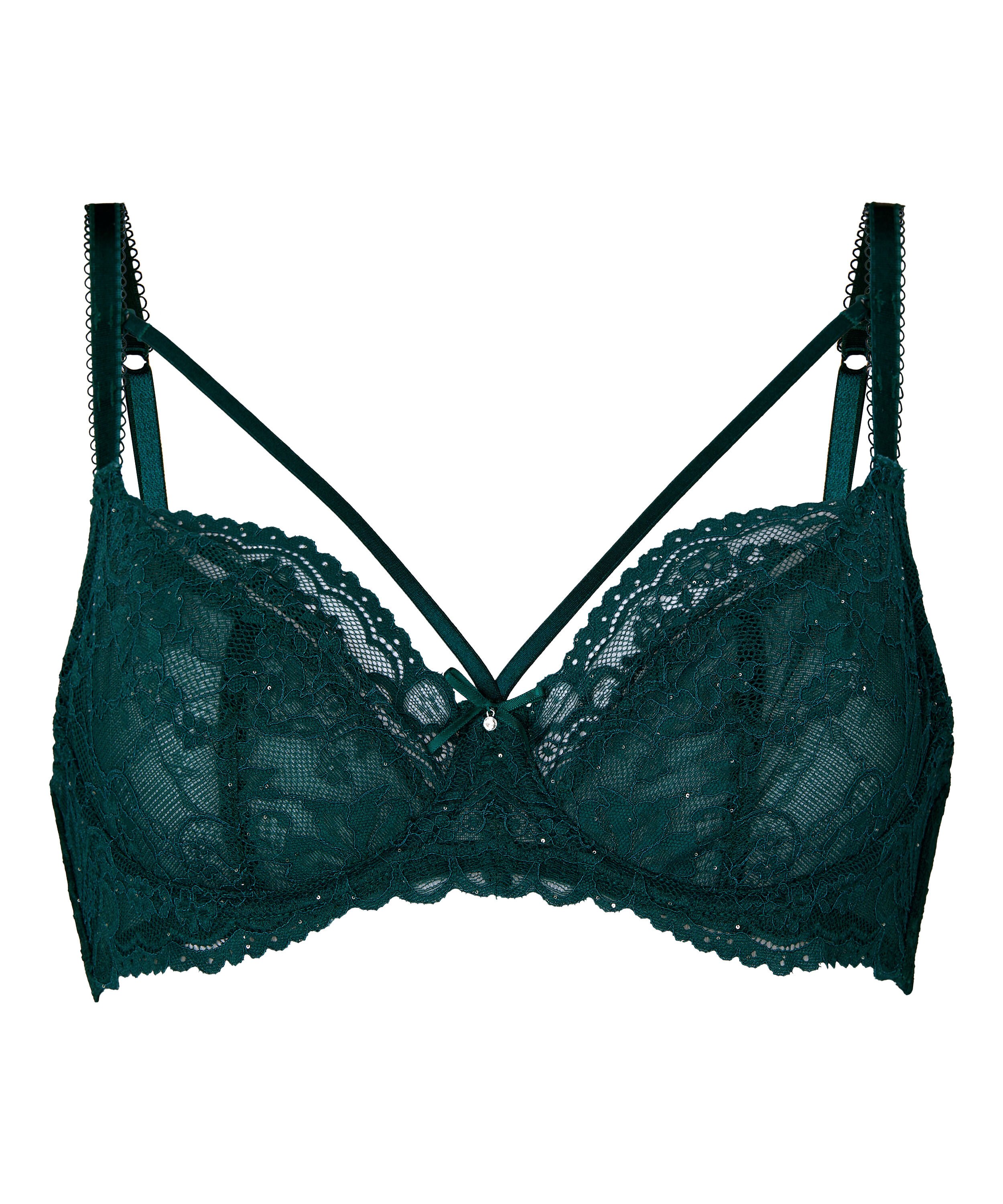 Isadora Non-Padded Underwired Bra, Green