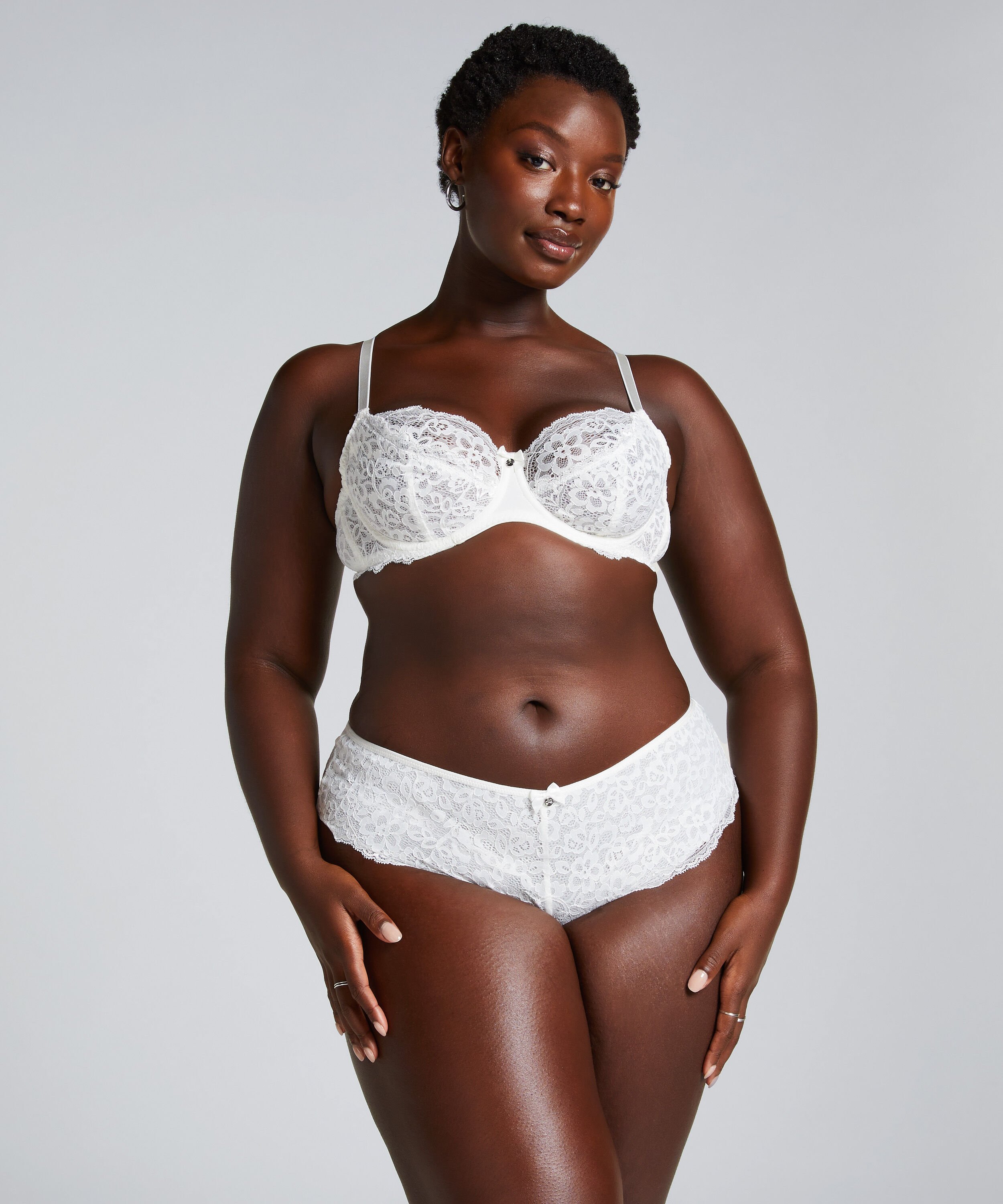 Marine Non-Padded Underwired Bra, White