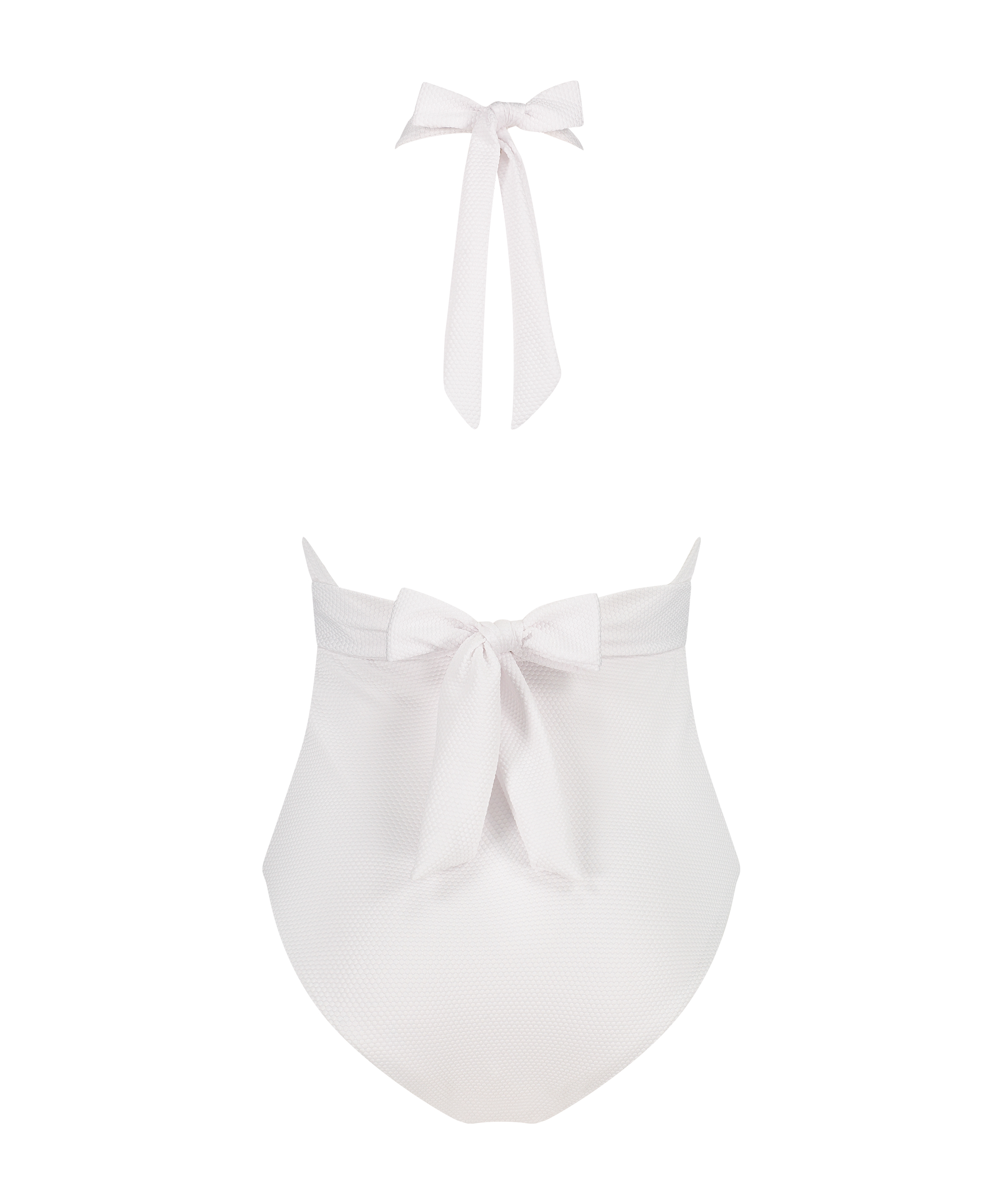 Shaping Scallop Swimsuit, White, main