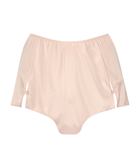 Amelia Tap Satin Shorts, Pink