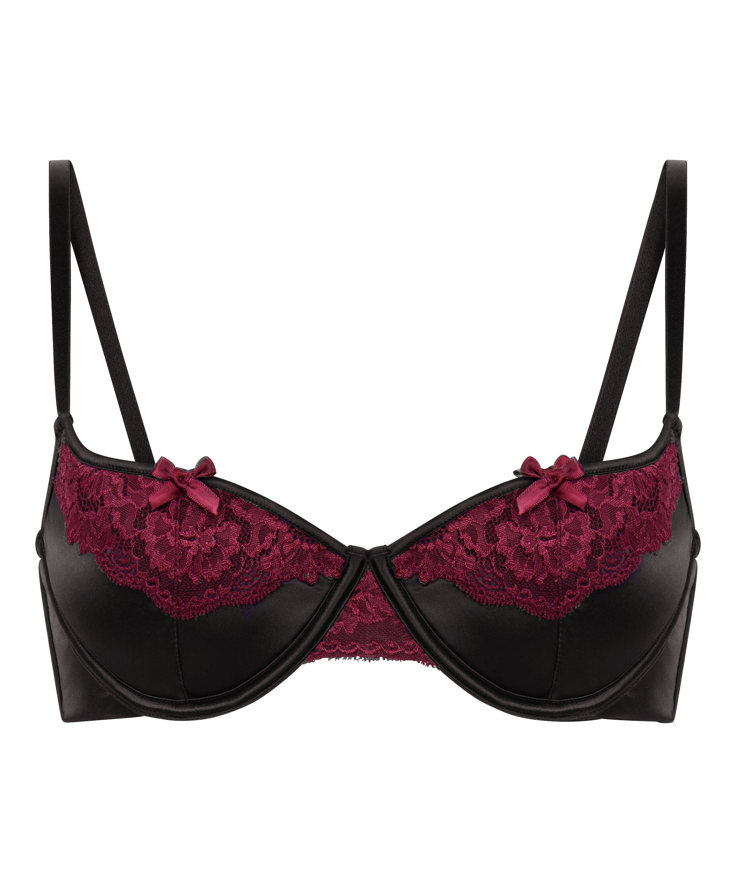 Ambra Padded Underwired Bra, Black