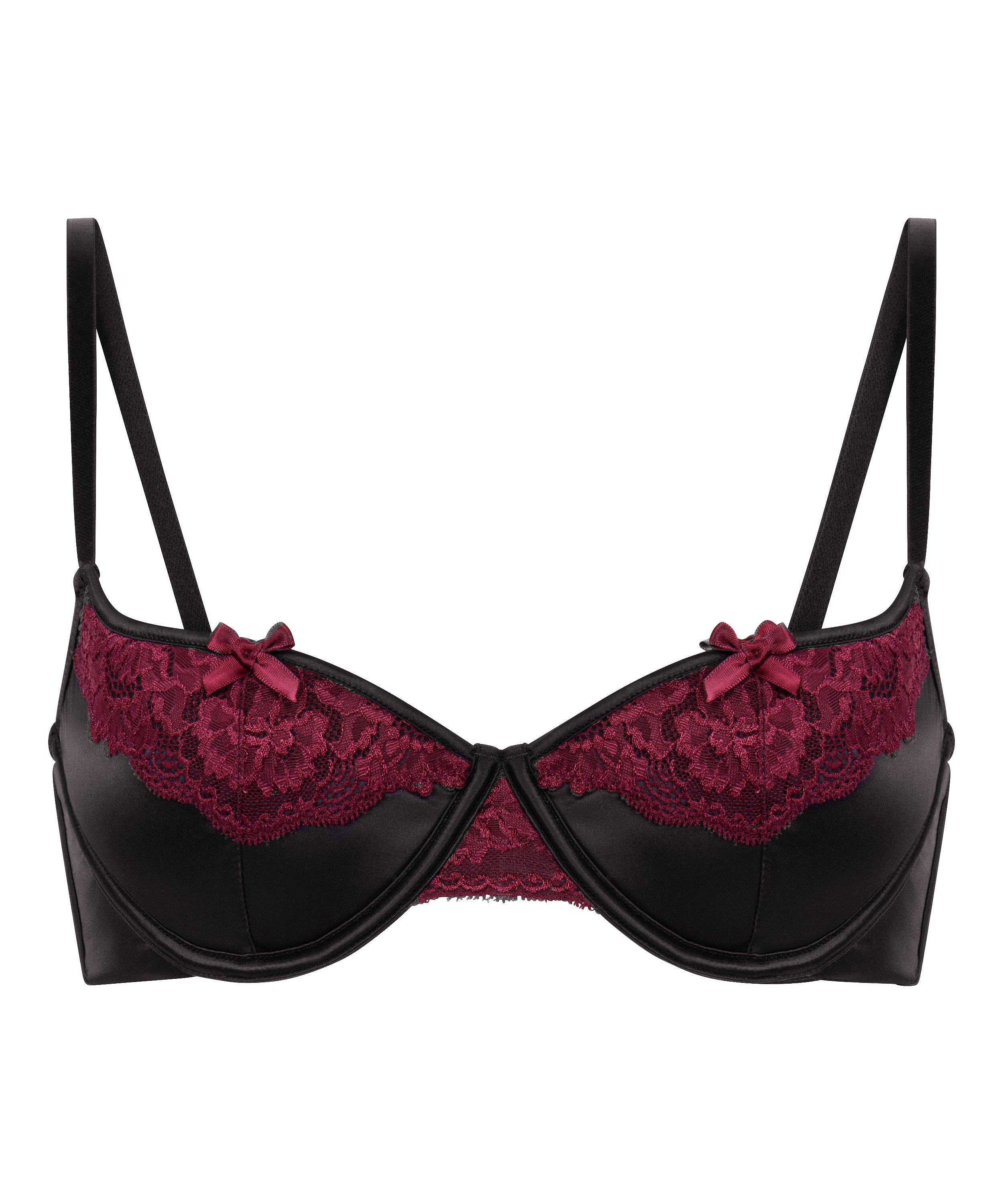 Ambra Padded Underwired Bra, Black, main