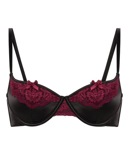 Ambra Padded Underwired Bra, Black