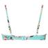 Bea padded underwired bikini top, Blue