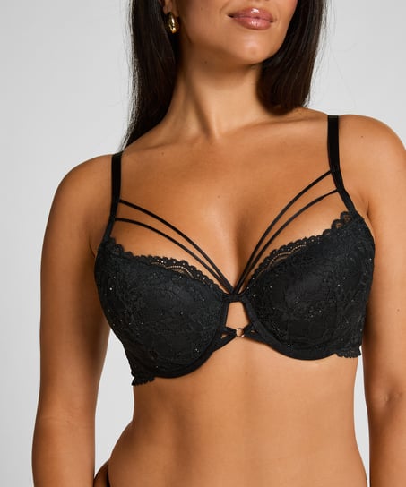 Sabrina Padded Underwired Bra, Black