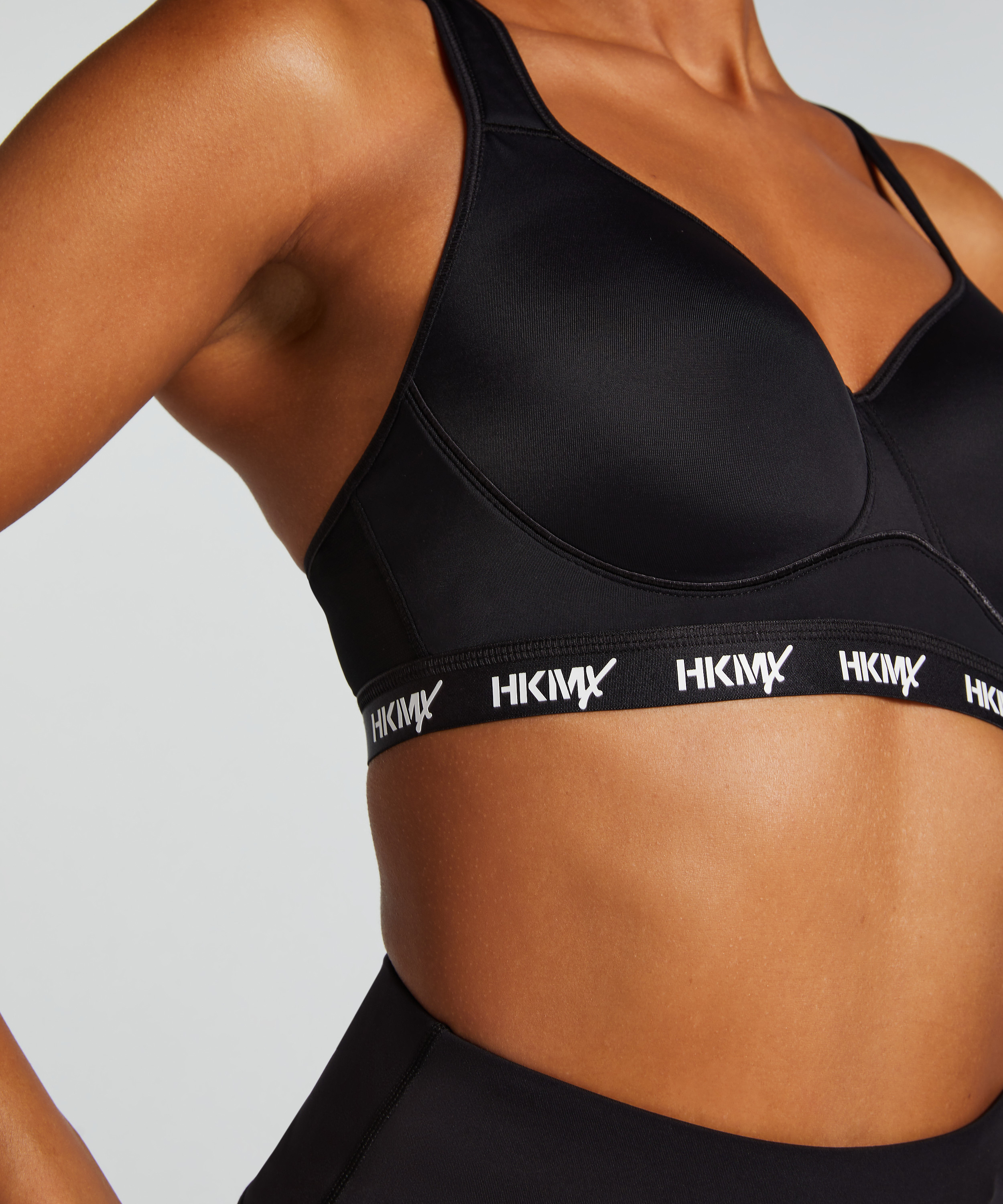 HKMX Sports bra The All Star Level 2, Black, main