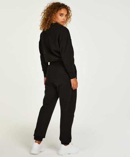 Boyfriend Sweat Joggers, Black